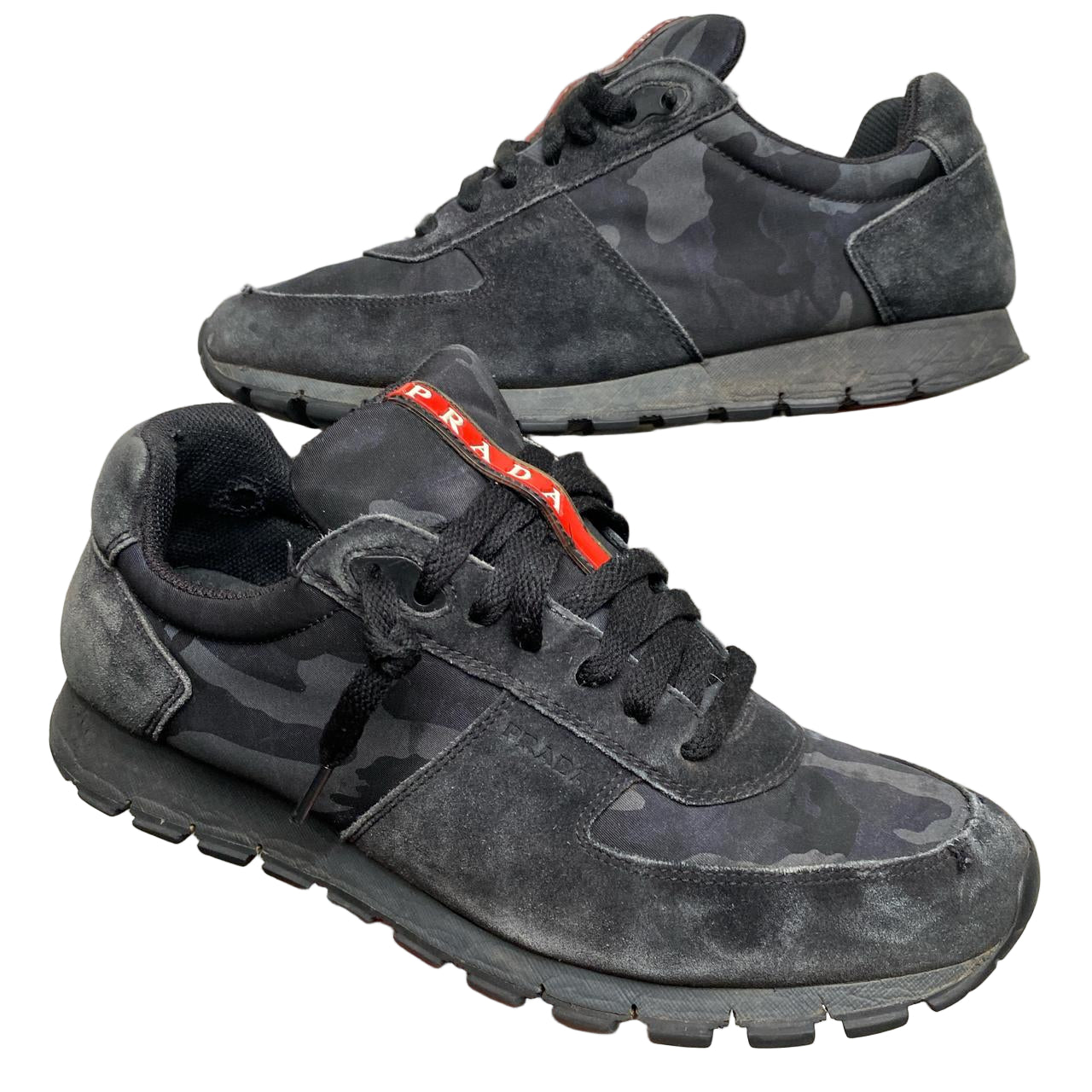 Prada Runners Camouflage Grey (UK 8)