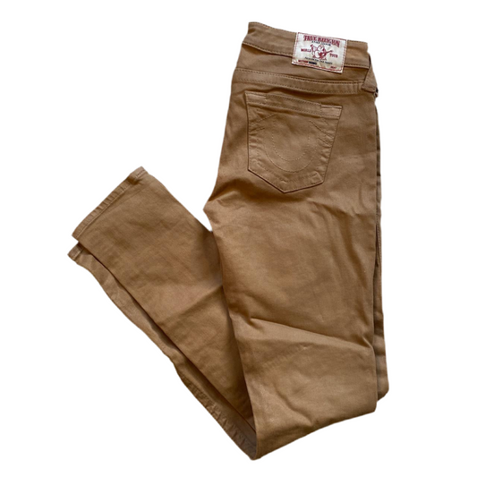 True Religion Skinny Light Brown Jeans (29W)