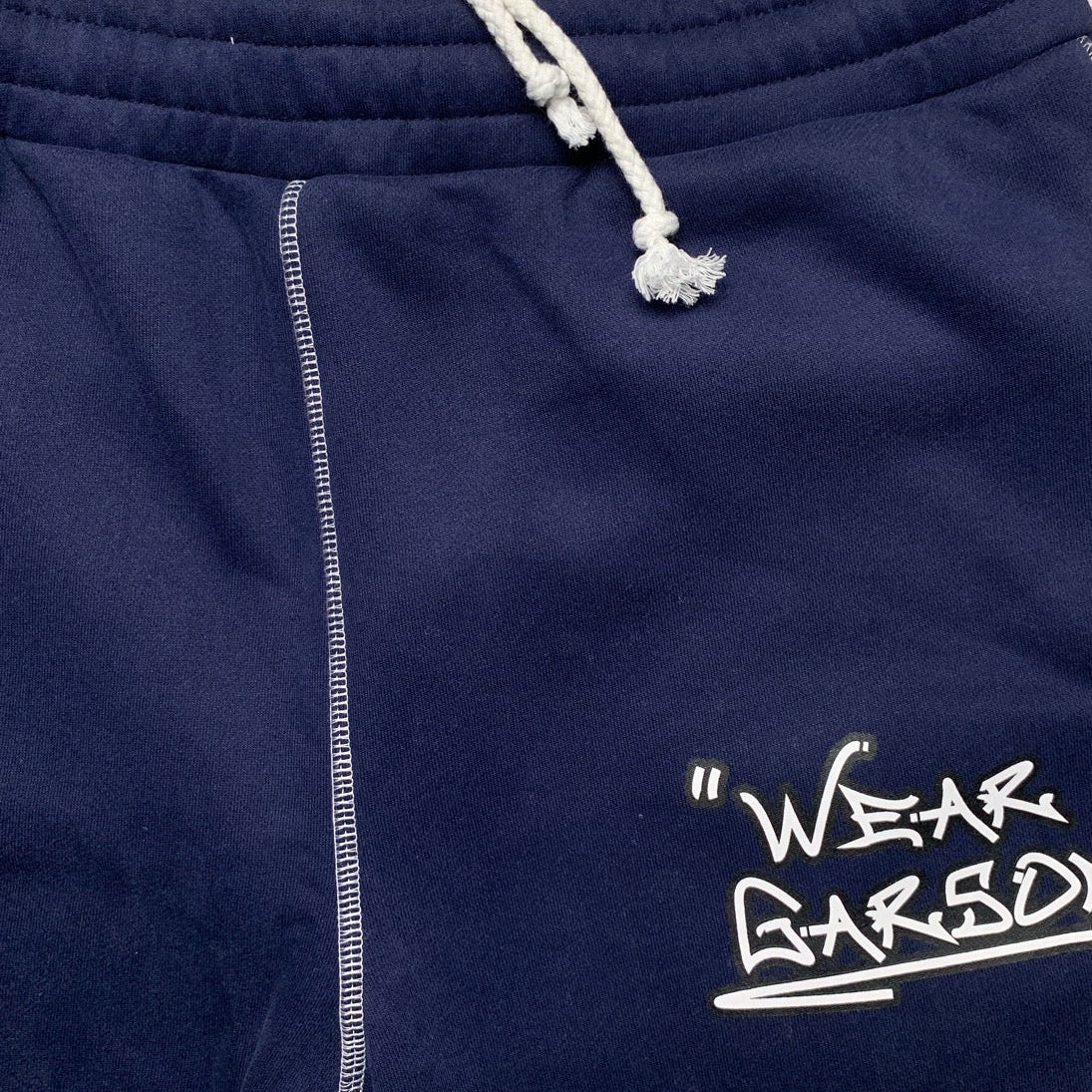 Navy The Trio Contrast Stitch Sweatpants (S,M,L,XL)
