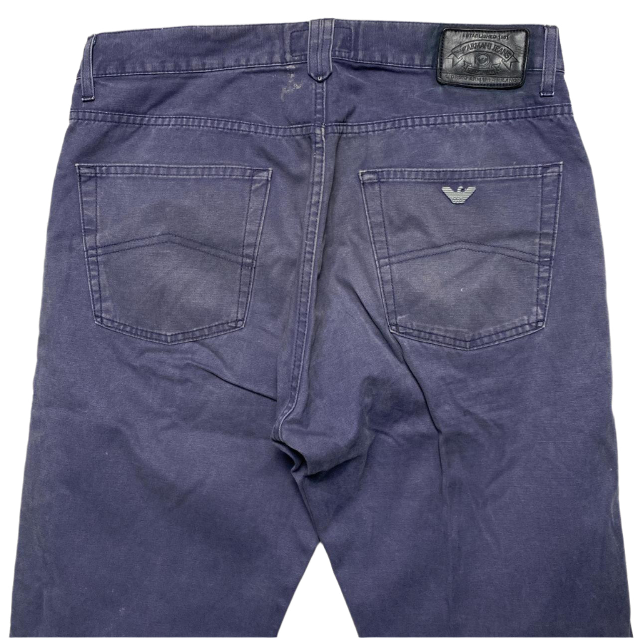 Armani Vintage Navy Trouser Jeans (34W)