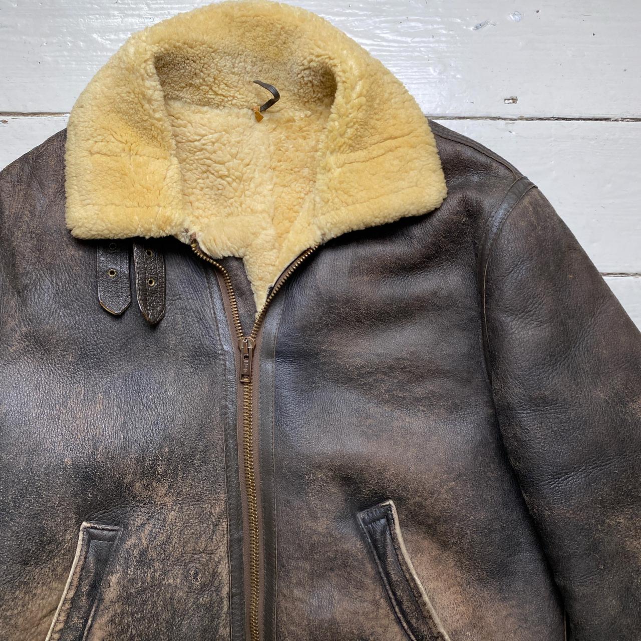Vintage Sherling Sherpa Jackey Brown and Cream