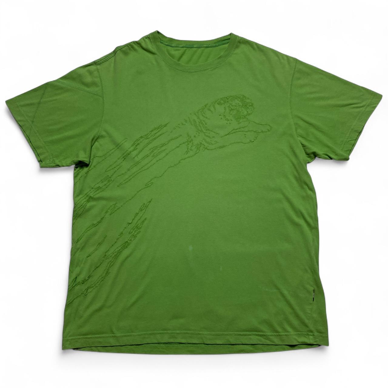 Maharishi Tiger Embroidery Green T Shirt (XL)