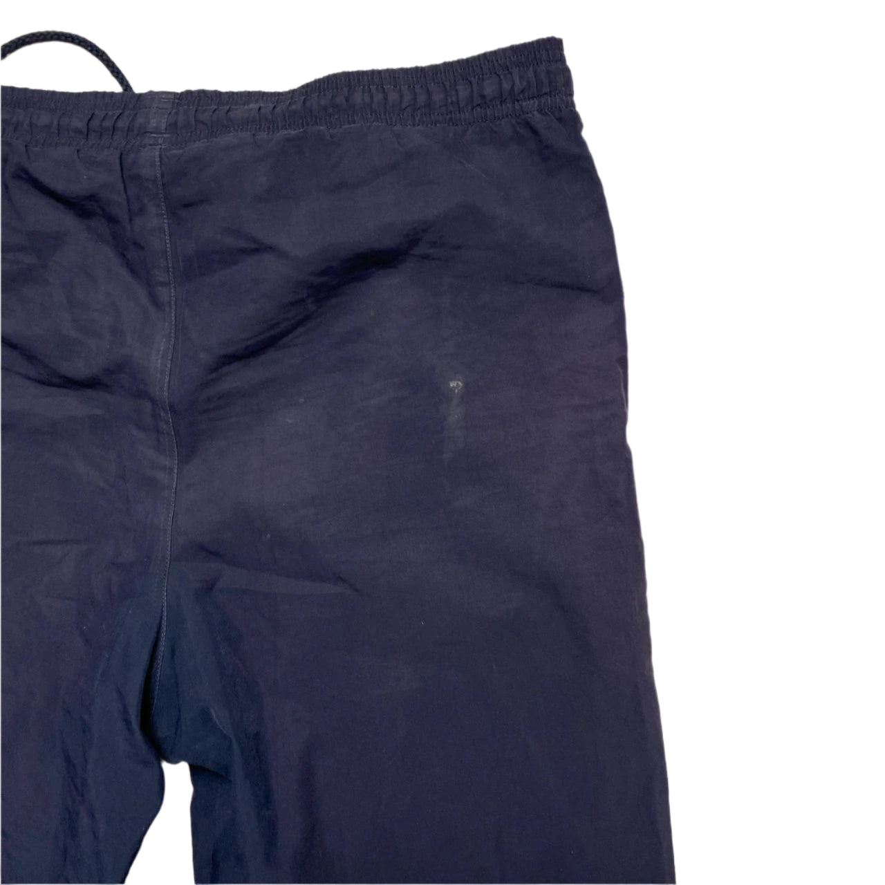 Adidas Navy and Grey Shell Trackpant Baggy Nylon Bottoms (S)