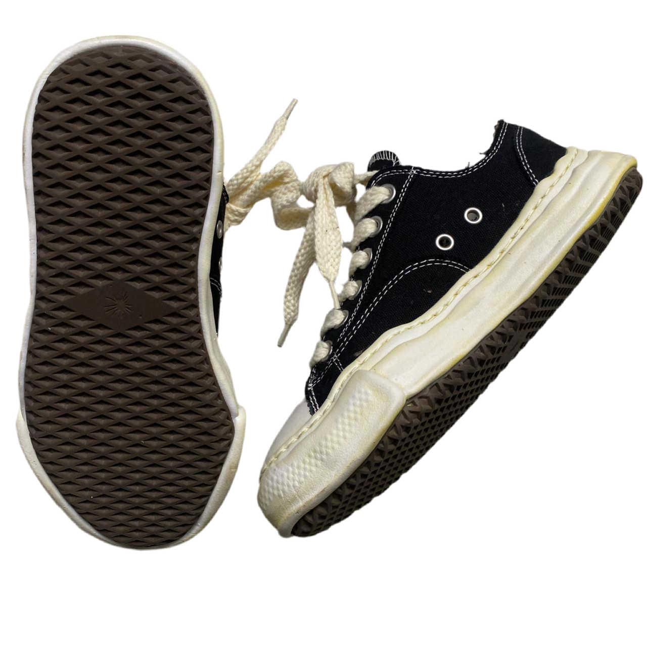 Maison Mihara Yasuhiro Black and White Womens Trainers (UK 5)