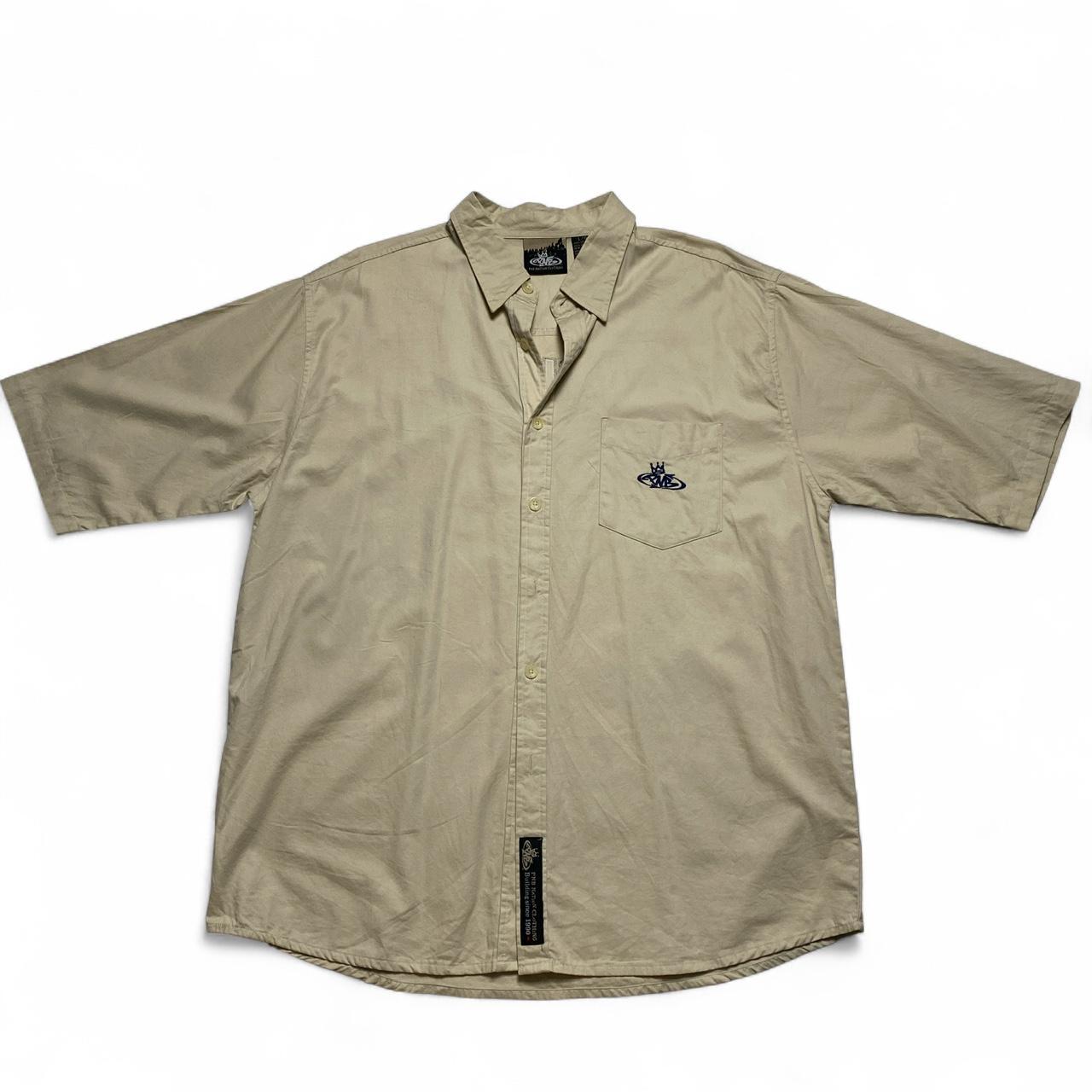 PNB Nation Vintage 90’s Hip Hop Short Sleeve Cream Shirt (L)