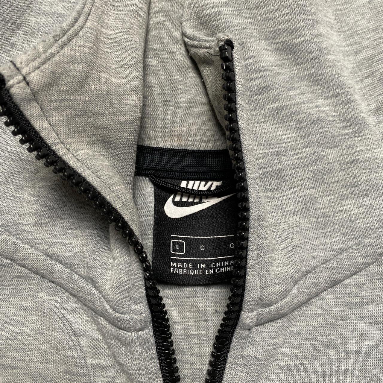 Nike Tech Fleece Hoodie Grey and Black (L)