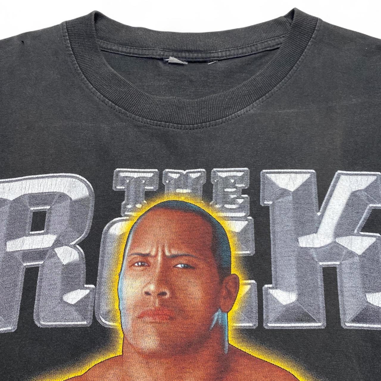 The Rock Just Bring It 90’s Single Stitch Wrestling WWF T Shirt Black (XL)