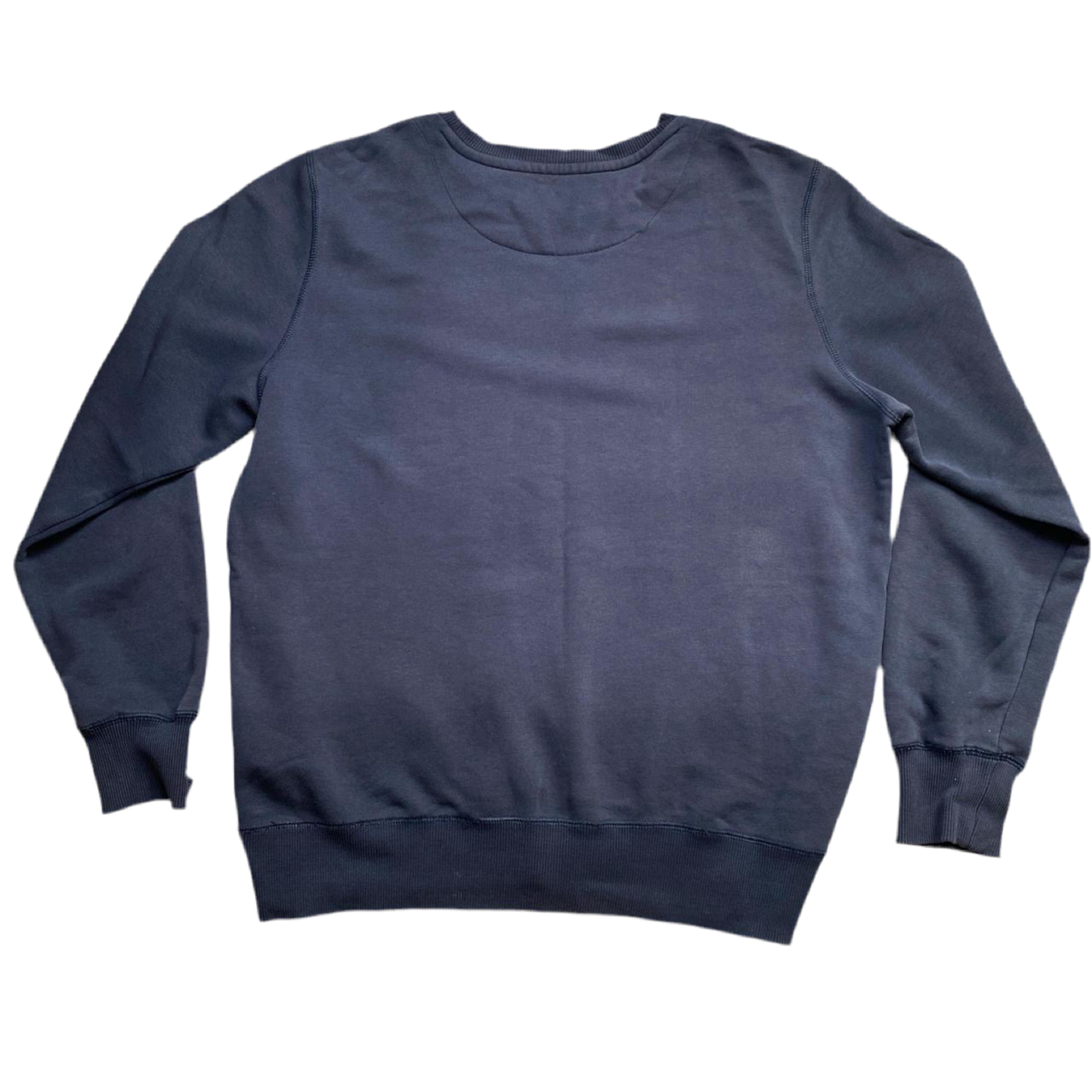 Nike Vintage Navy and White Swoosh Jumper (L)