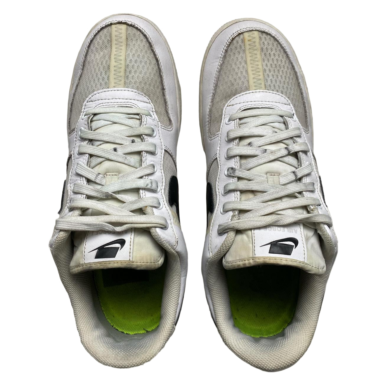 Nike Air Force 1 White and Black (UK 10)