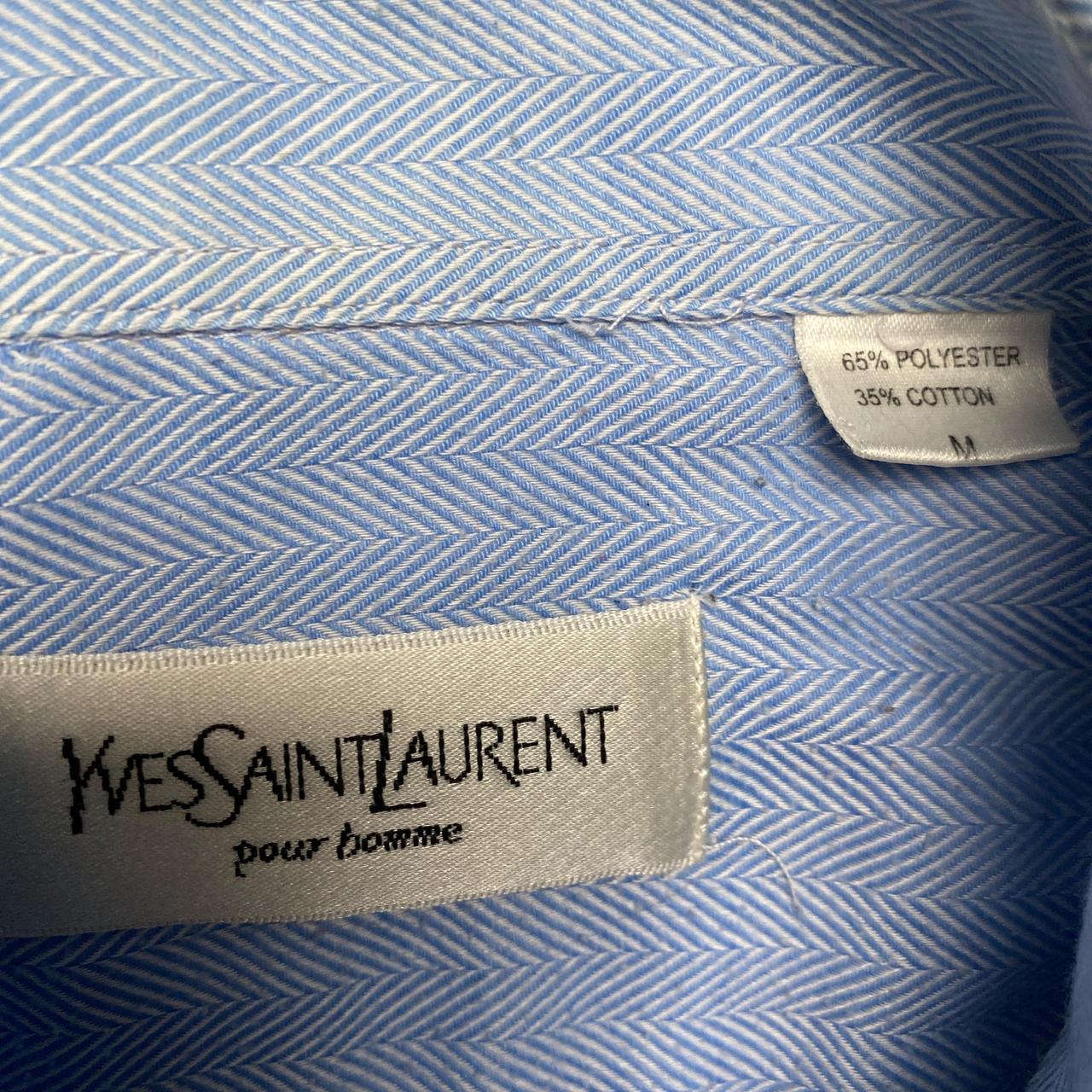 Yves Saint Laurent Light Blue Short Sleeve Shirt (M)