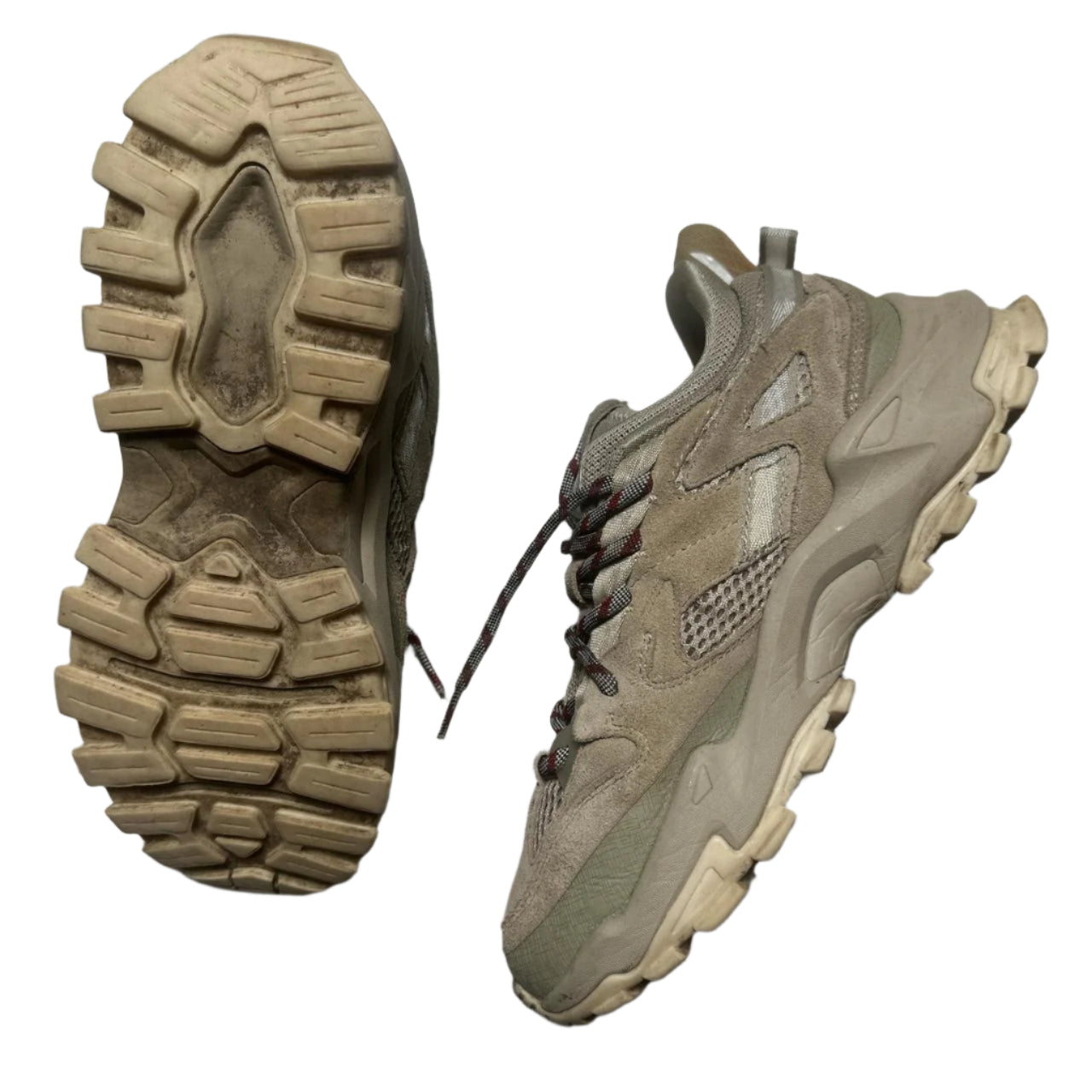 No Two Ways Khaki Sand Sample Trainers (UK 8)