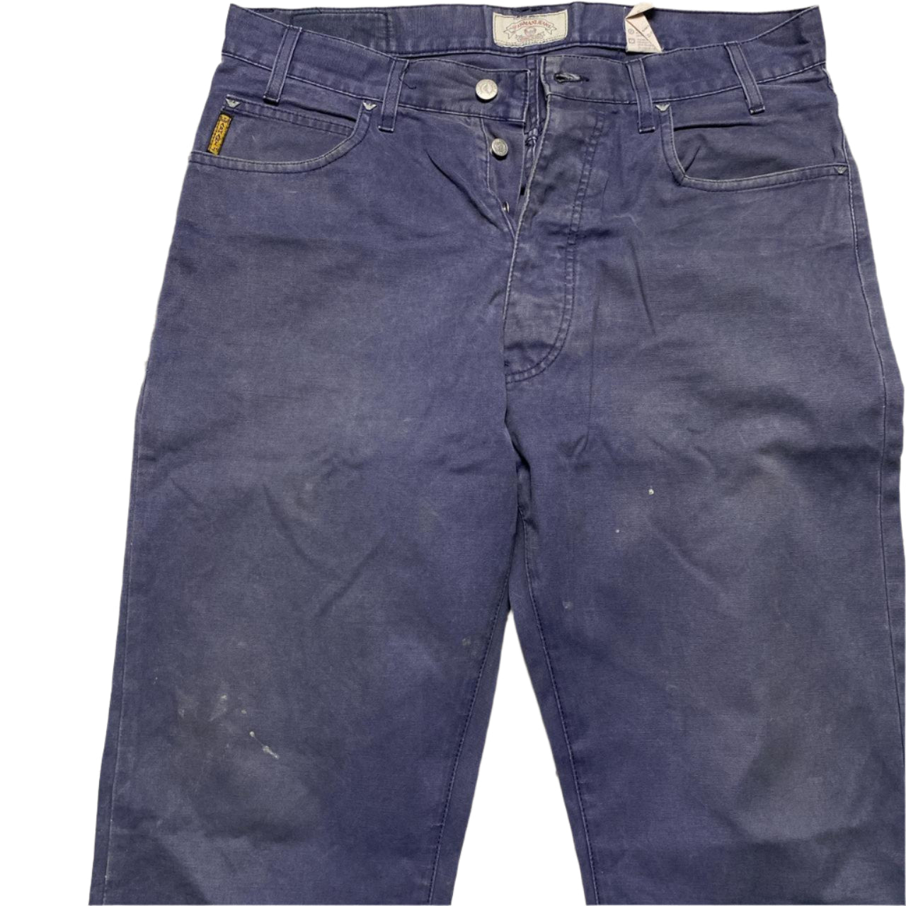 Armani Vintage Navy Trouser Jeans (34W)
