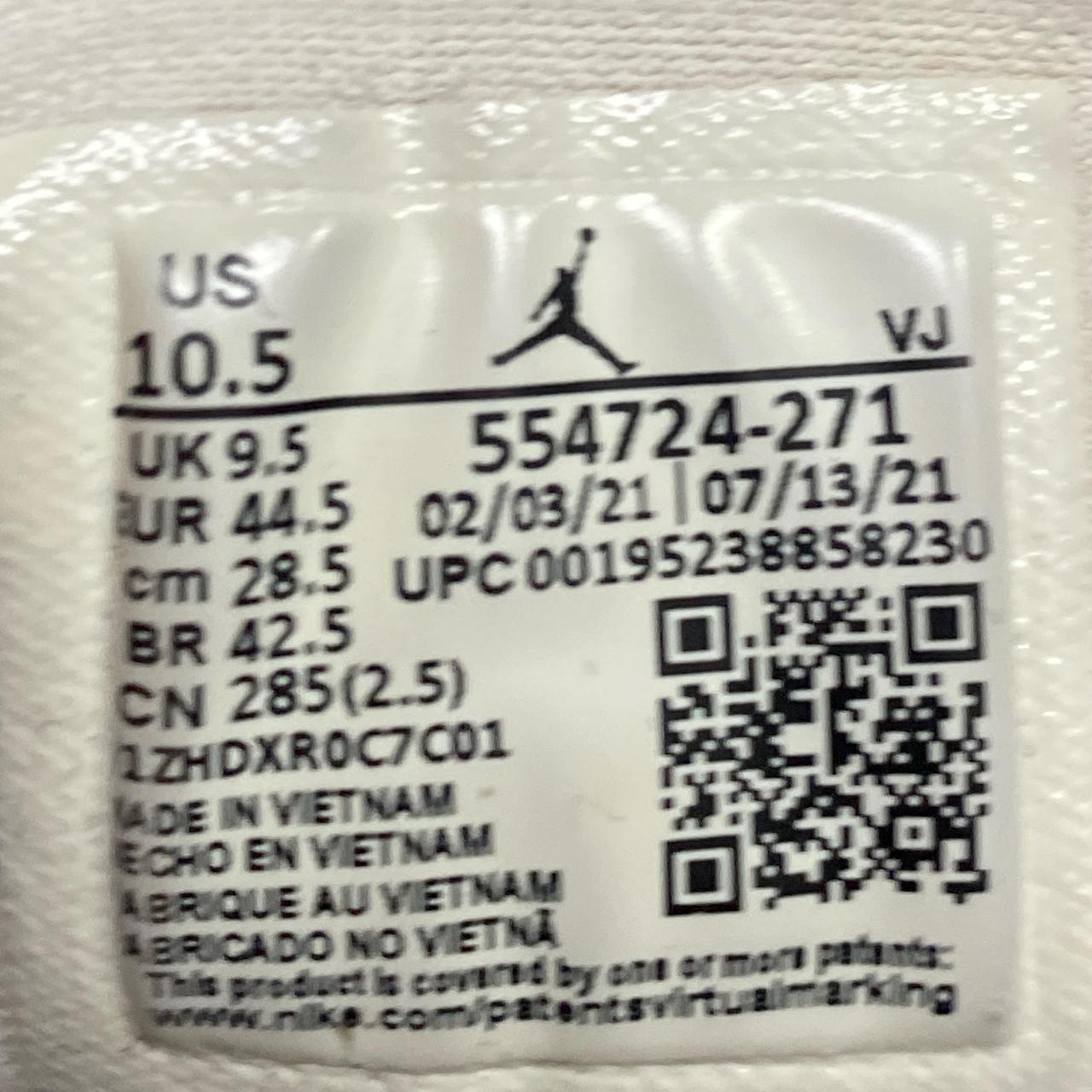 Jordan 1 Mid Beige and White High Trainers (UK 9.5)