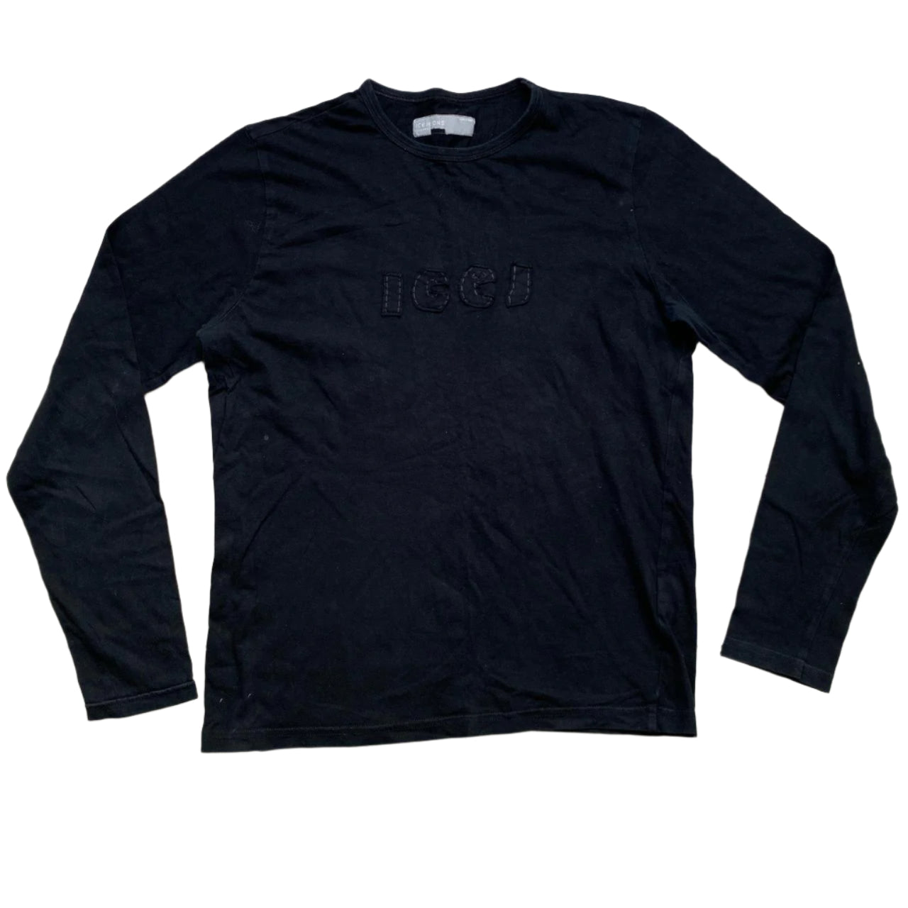 Iceberg ICE J Black Long Sleeve T Shirt (S)