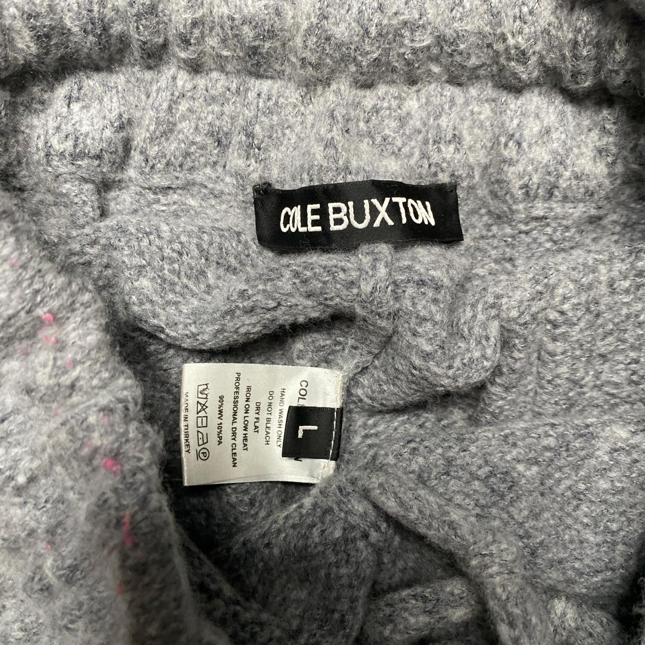 Cole Buxton Grey and Black Wool Baggy Joggers