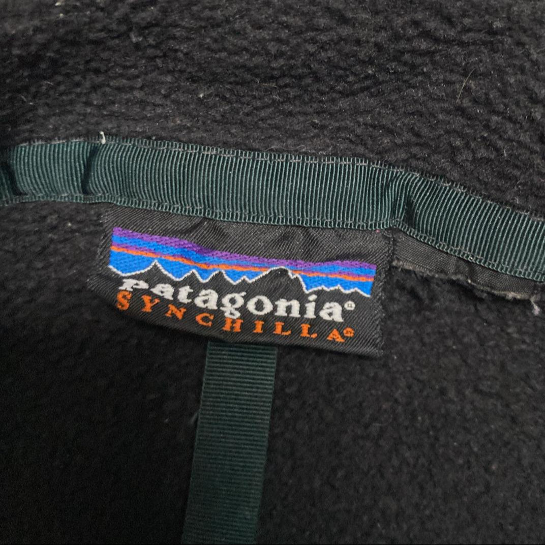 Patagonia Black Fleece Quarter Button Up Jumper (XL)