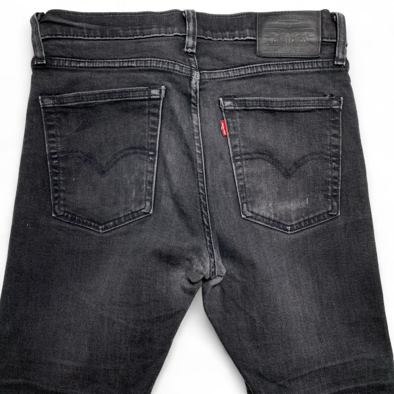 Levis 510 Charcoal Black Slim Jeans (32W)
