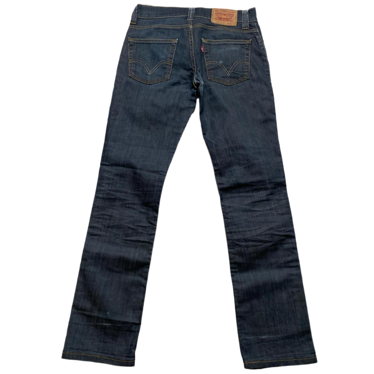 Levis 511 Navy Blue Slim Straight Jeans (32W)