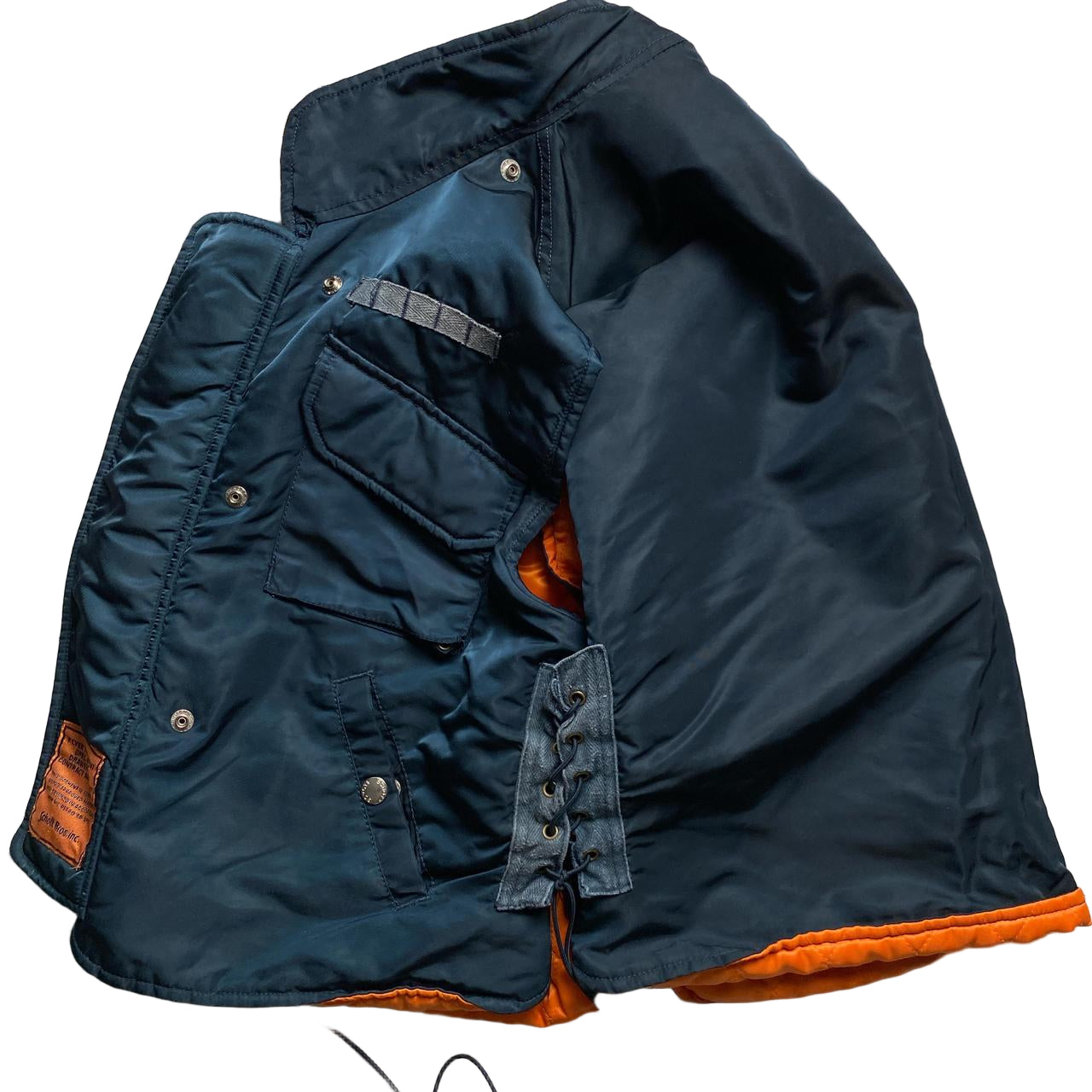 Schott Vintage Bomber Flight Military Pilot Gilet Vest Jacket (L)