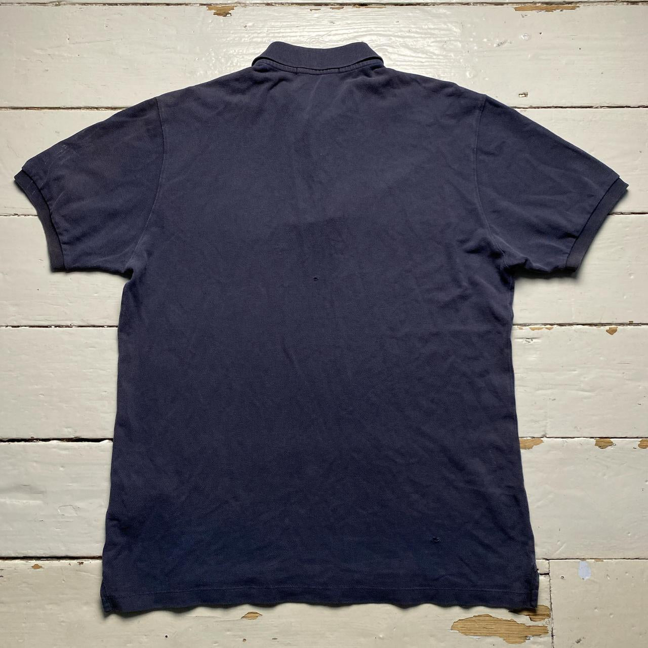 Stone Island Navy and White Polo Shirt