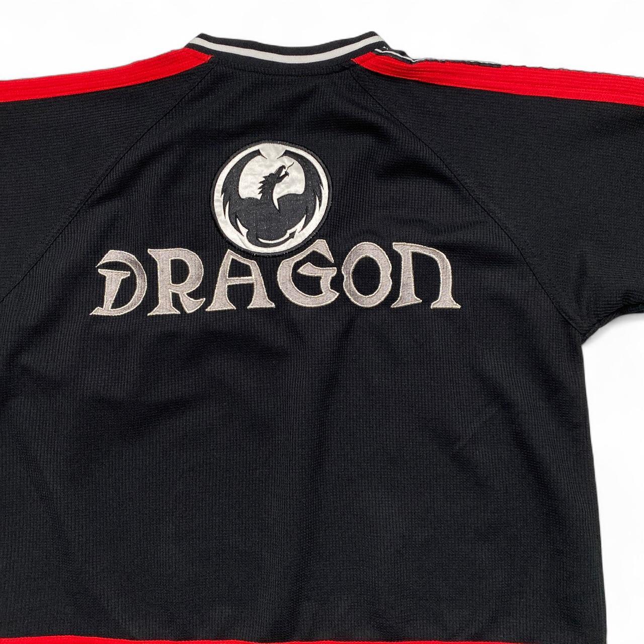 Dragon Skateboards 90’s y2k Black Red and White Jersey (S)