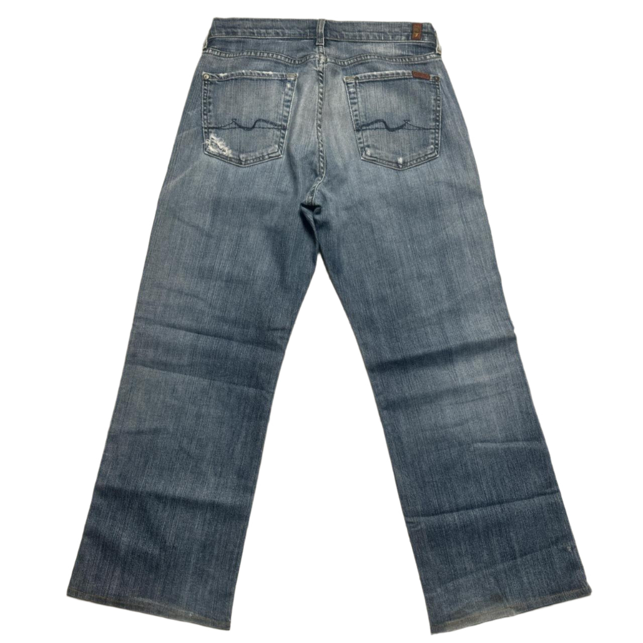 7 For All Mankind Blue Baggy Jeans (W 32)