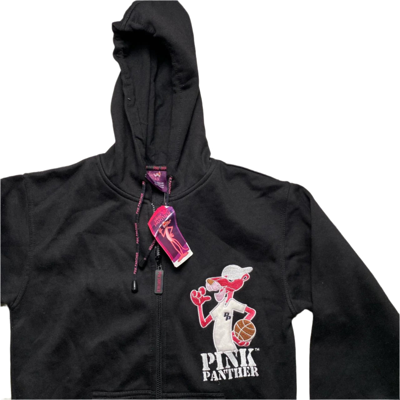 Pink Panther Vintage 2006 Hoodie Black and Pink (S)