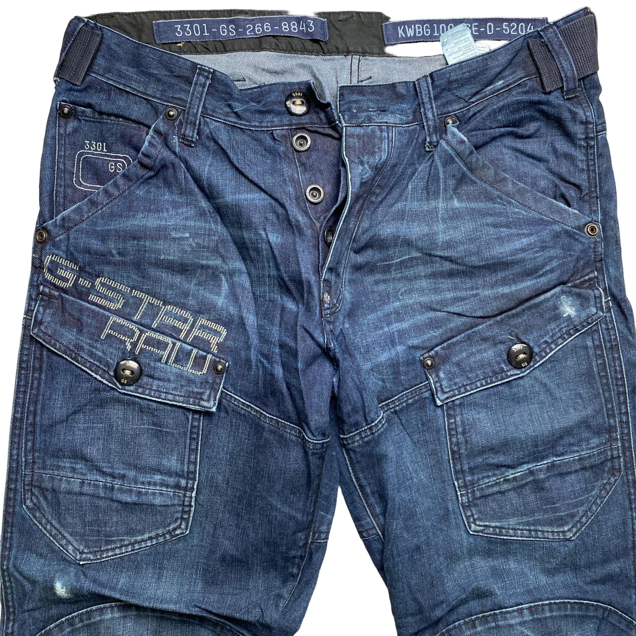 G Star Vintage Cargo Baggy Jeans (34W)