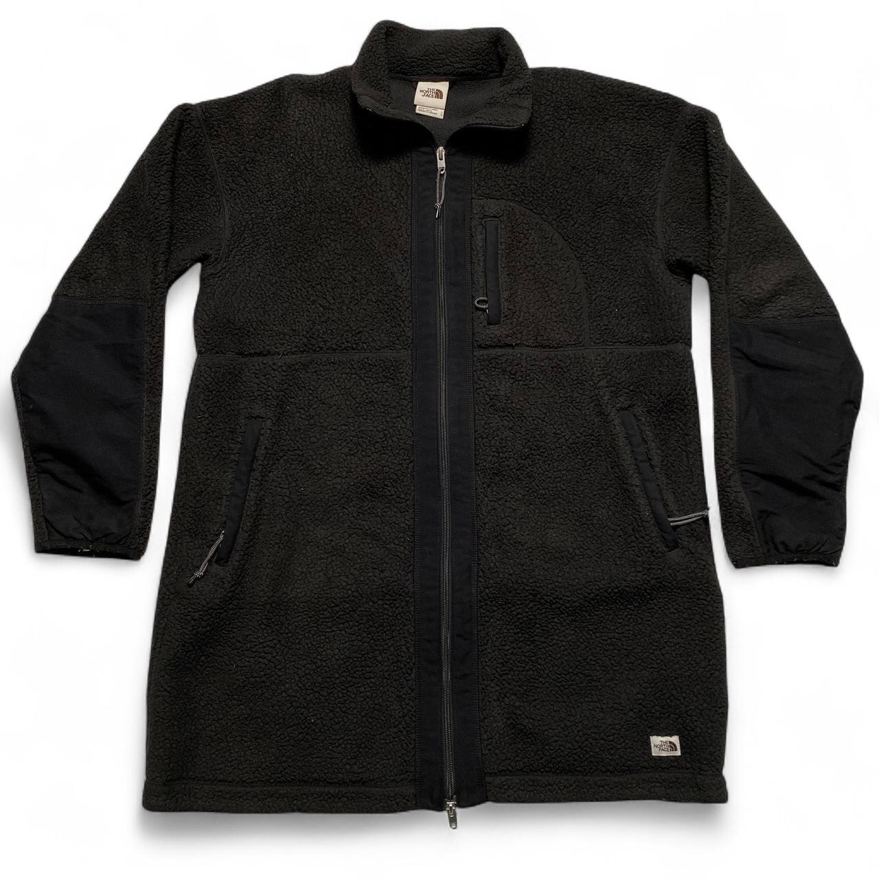 The North Face Black Womens Long Fleece Zip Jumper (L)