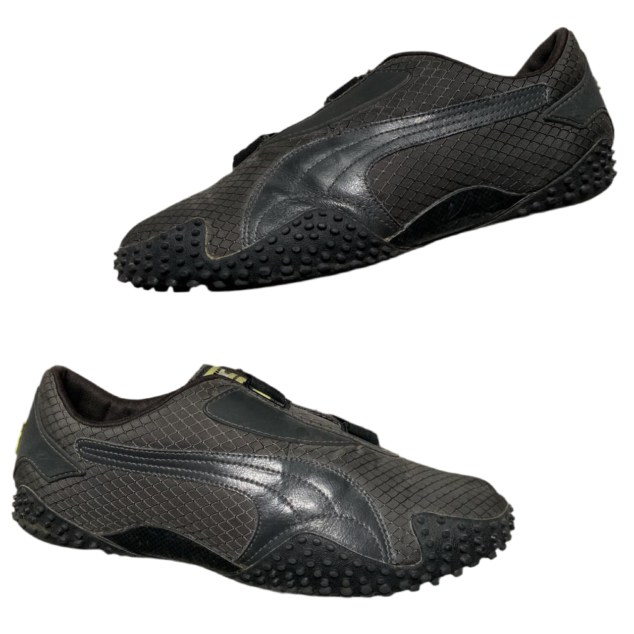 Puma Mostro Black Dark Grey and Yellow (UK 9)