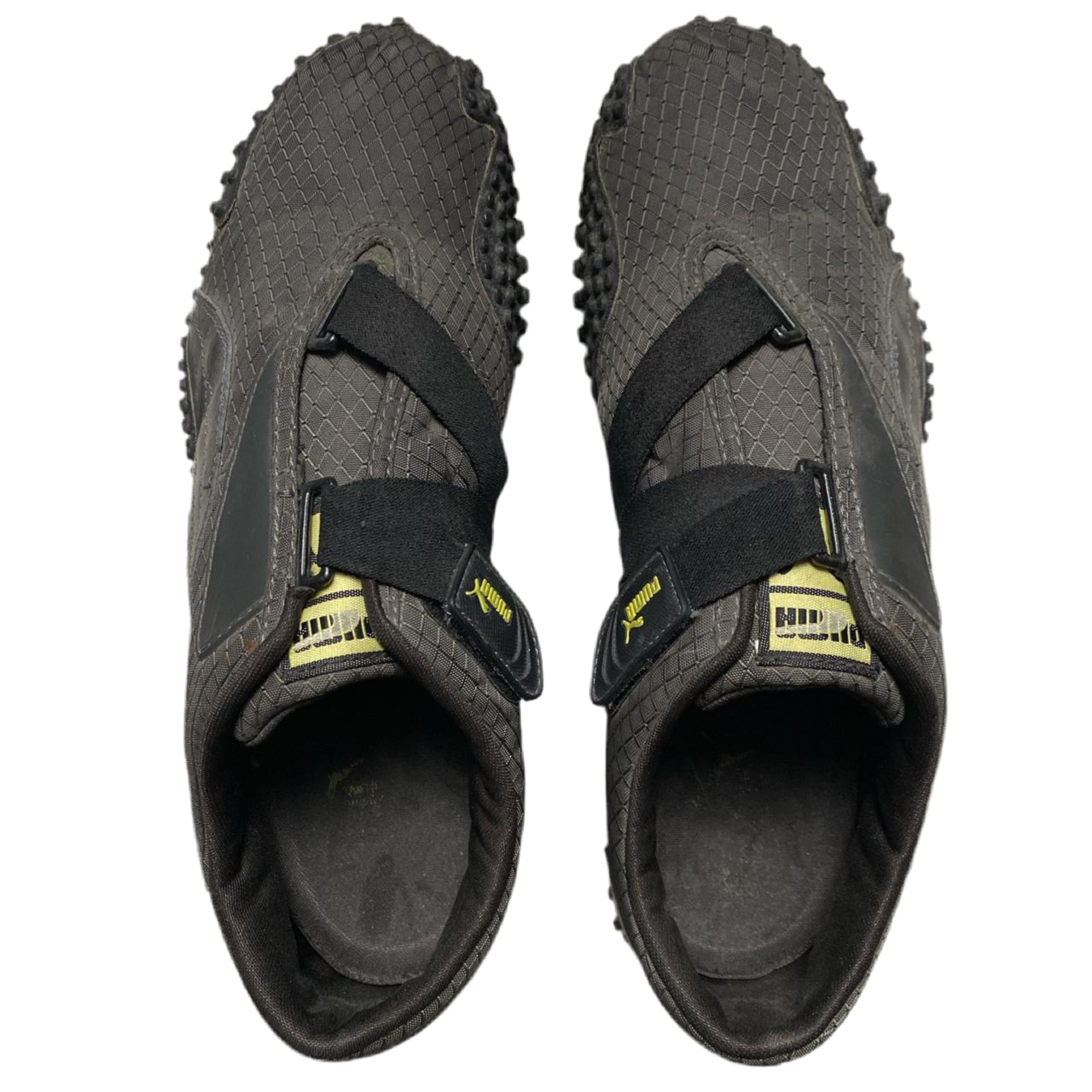 Puma Mostro Black Dark Grey and Yellow (UK 9)