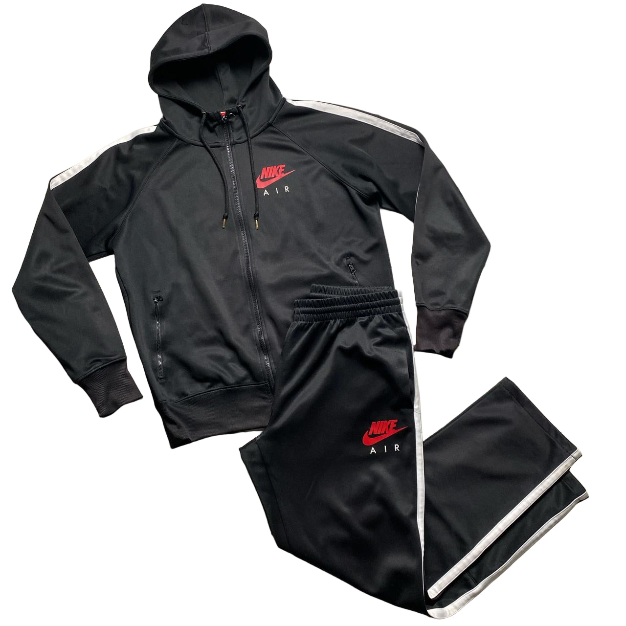 Nike Air Tracksuit Black Red and White (M)