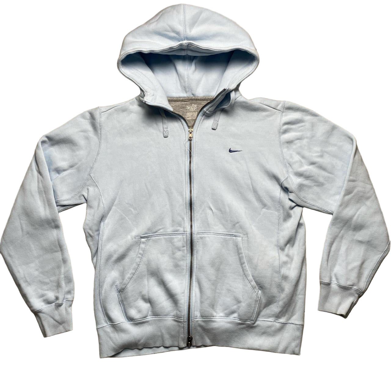 Nike Vintage y2k Womens Baby Blue Swoosh Hoodie (XL)