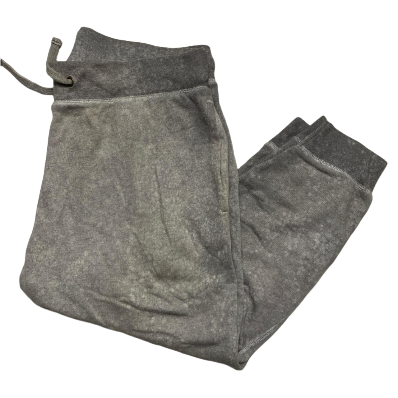 AllSaints Baggy Low Crotch Grey Bleached Joggers (XL)