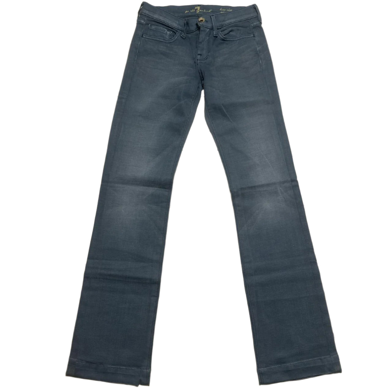7 For All Mankind Blue Straight Flair Jeans (W 26)
