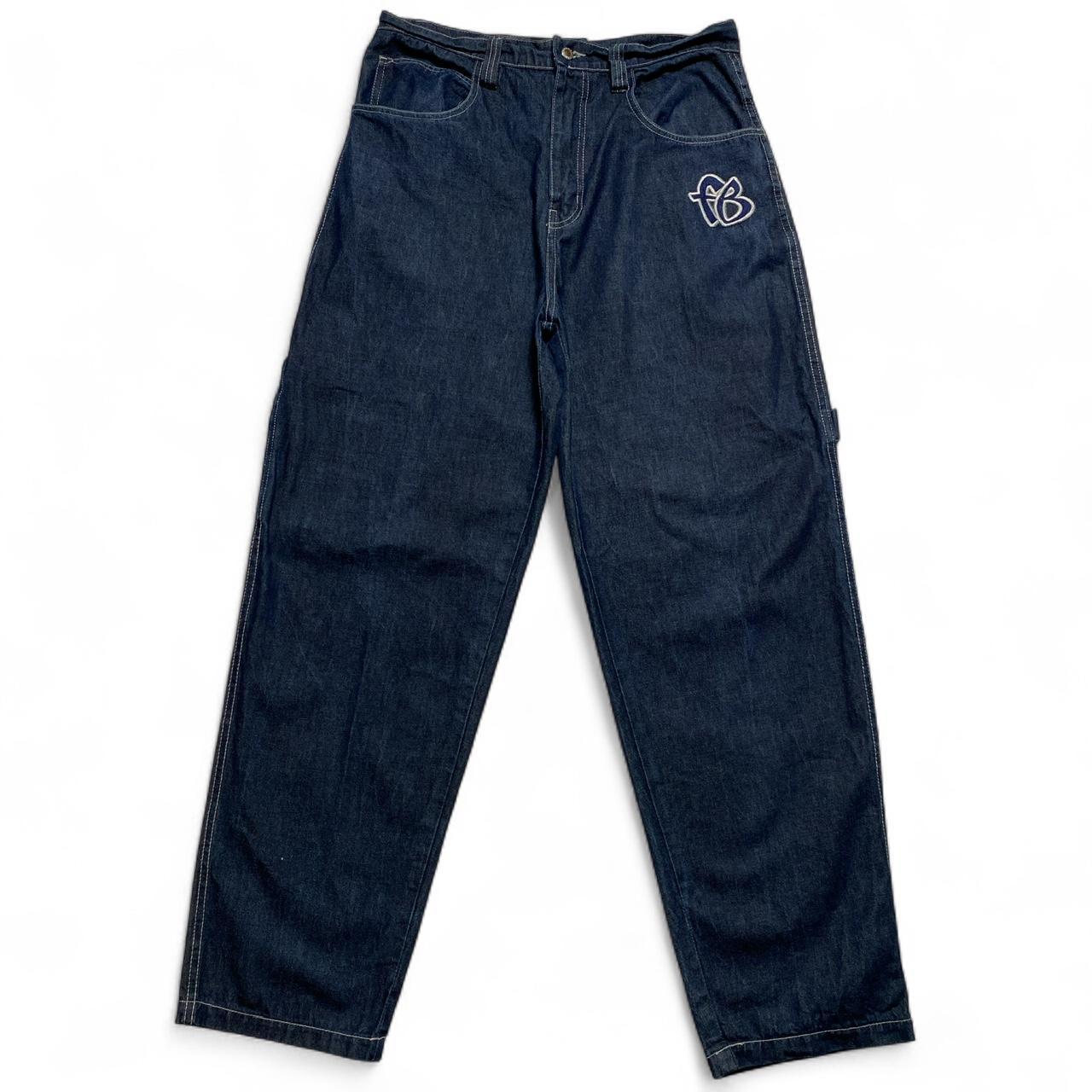 FUBU Vintage 90’s Baggy Navy Carpenter Cargo Jeans (34W)