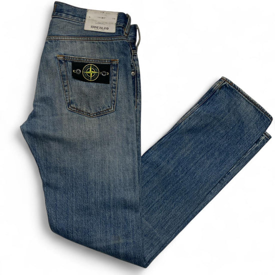 Stone Island Light Blue Slim Straight Jeans (30W)