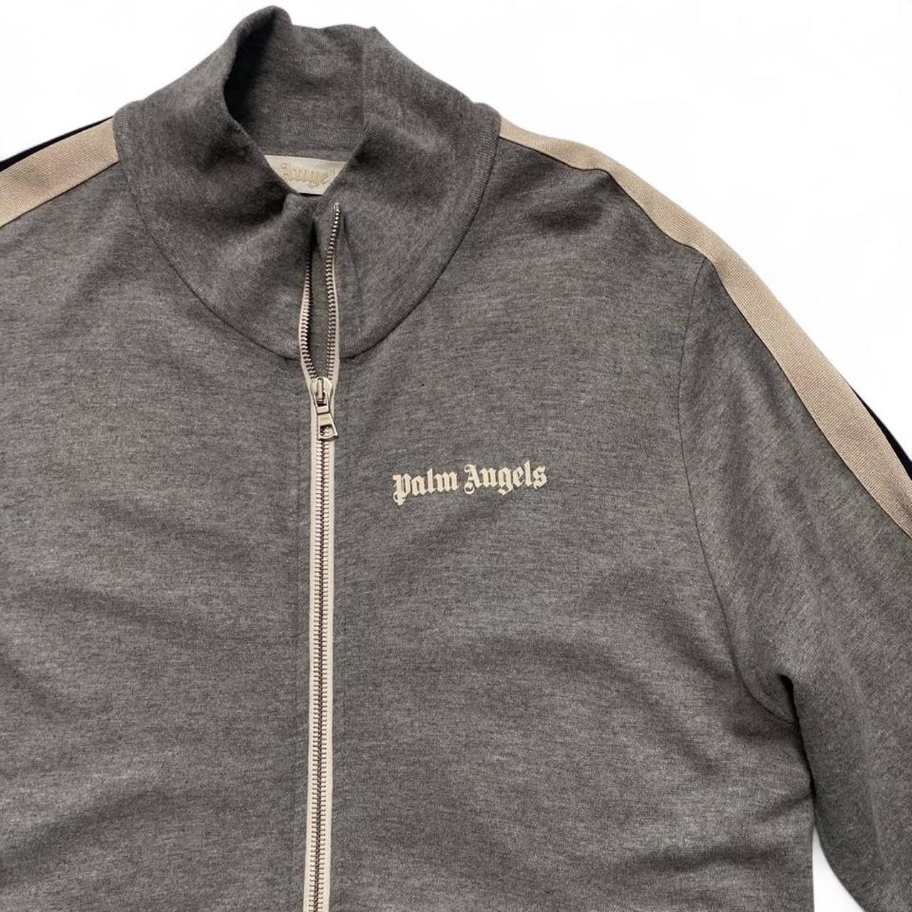 Palm Angels Grey and White Tracksuit Jacket (M)