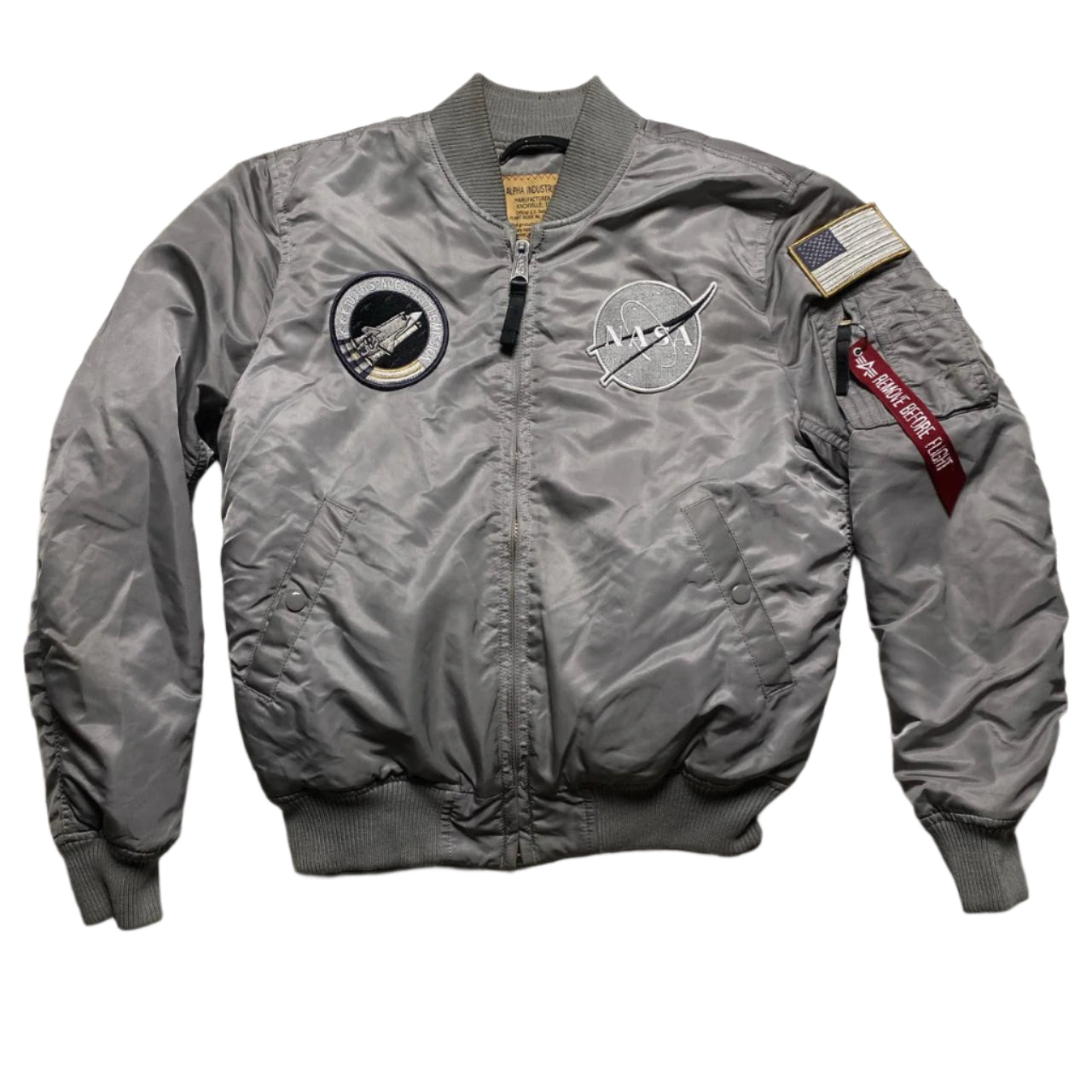 Alpha Industries NASA Bomber Jacket Silver (M)