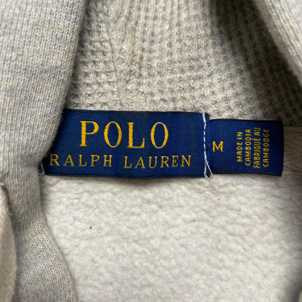 Ralph Lauren Polo Grey and Navy Pony Hoodie (M)