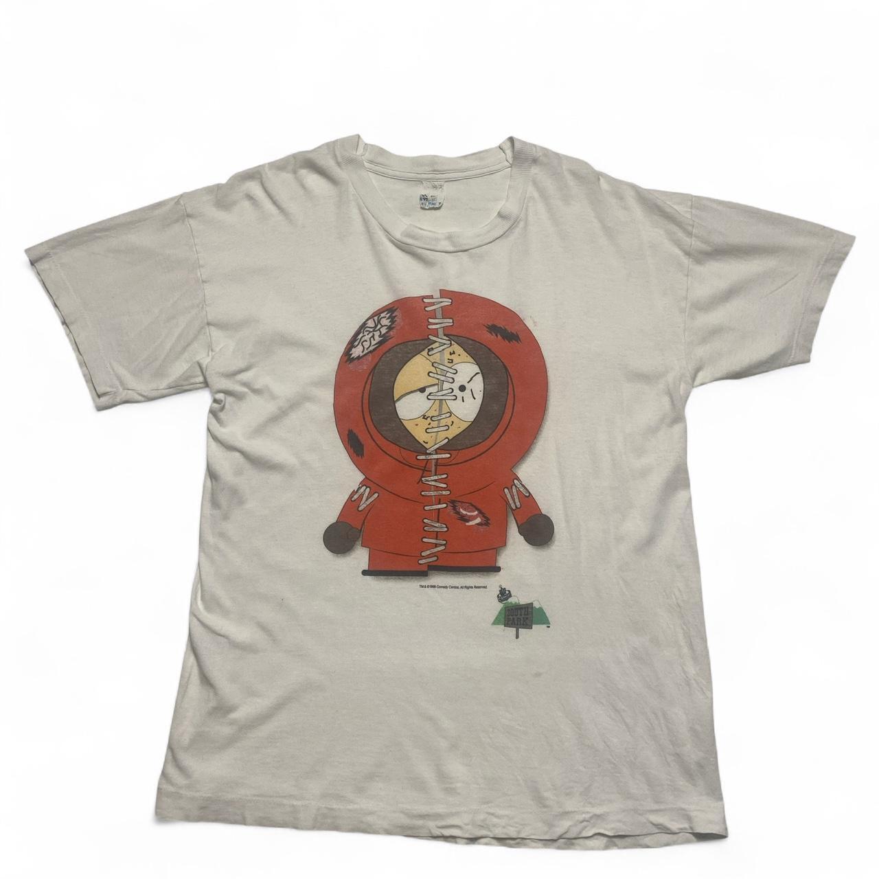 South Park Kenny Vintage 90’s Single Stitch White T Shirt (M)