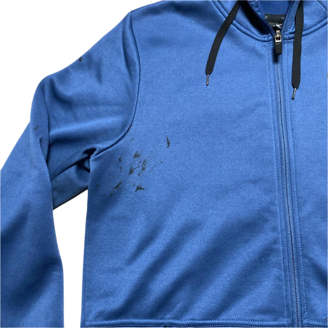 Nike Dri Fit Blue and Black Hoodie (M)