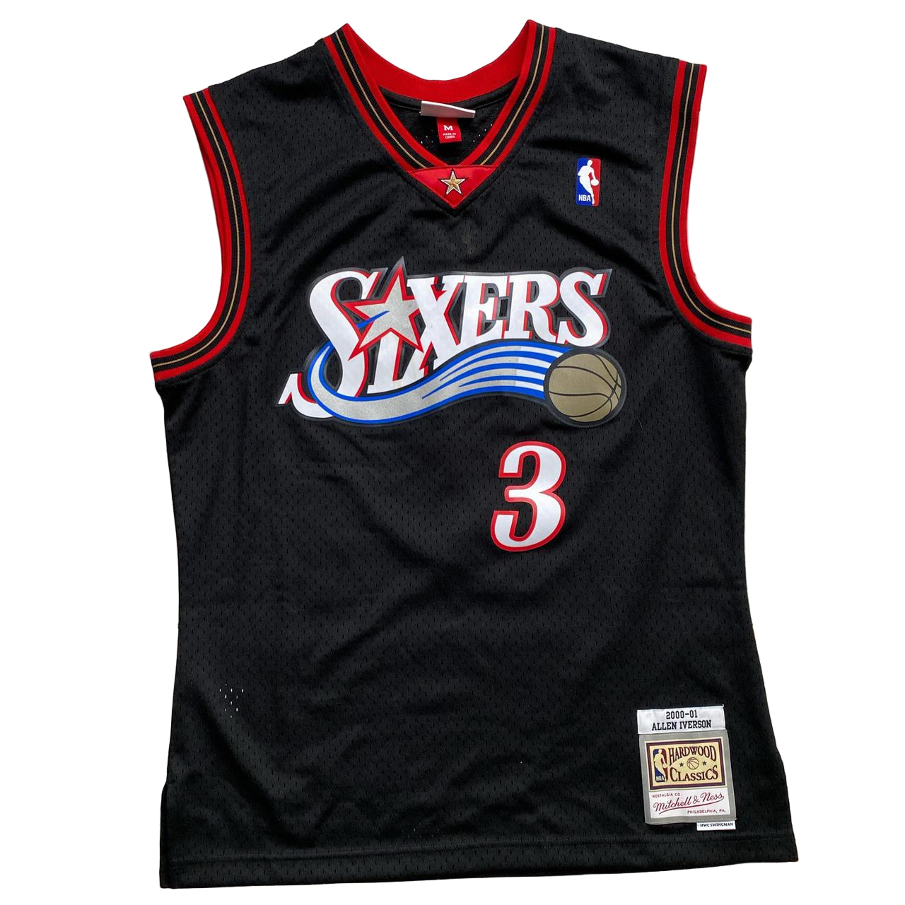 Philadelphia 76ers Sixers Iverson NBA Mitchell and Ness Basketball Jersey (M)