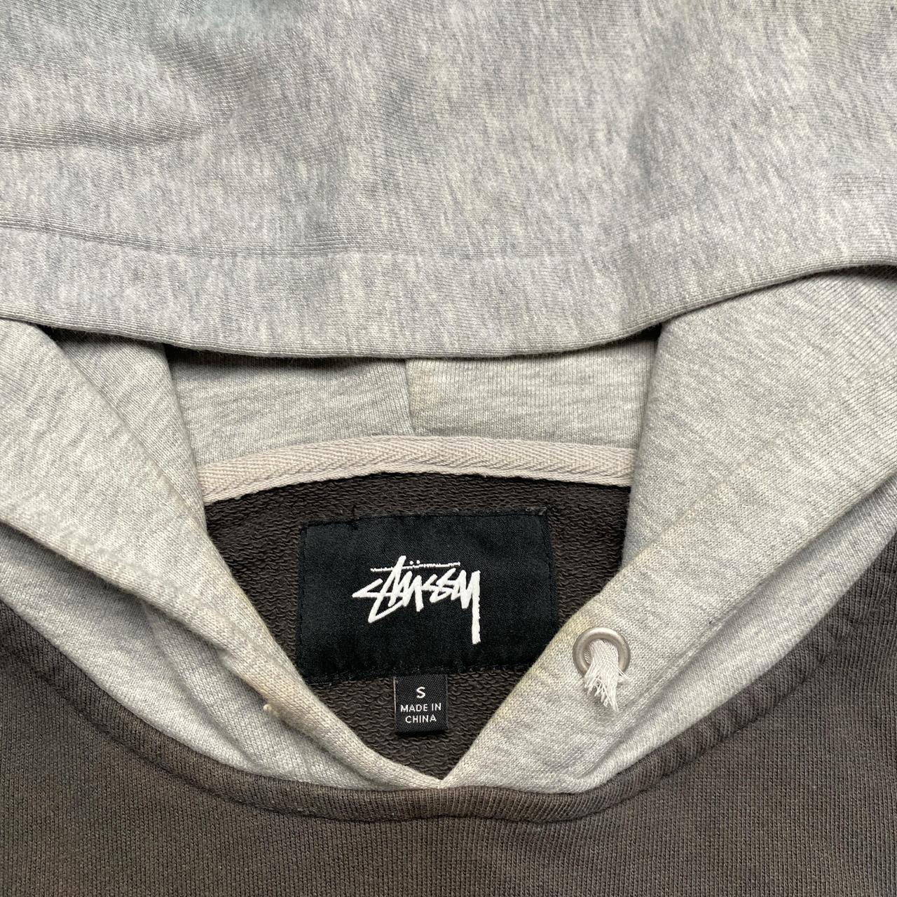 Stussy Grey Two Tone Hoodie (S)