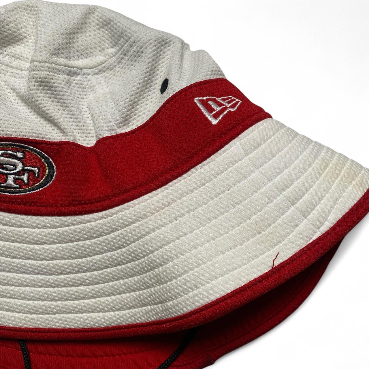 San Francisco 49ers White and Red Bucket Fisherman Hat