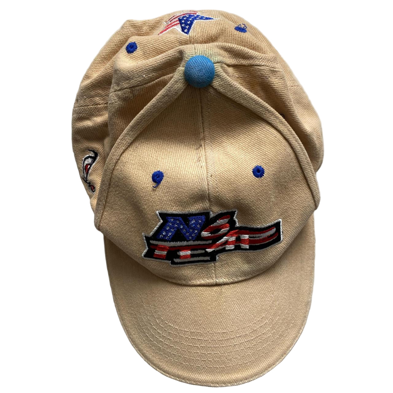 No Fear USA Storm Eyes Vintage Cream Cap