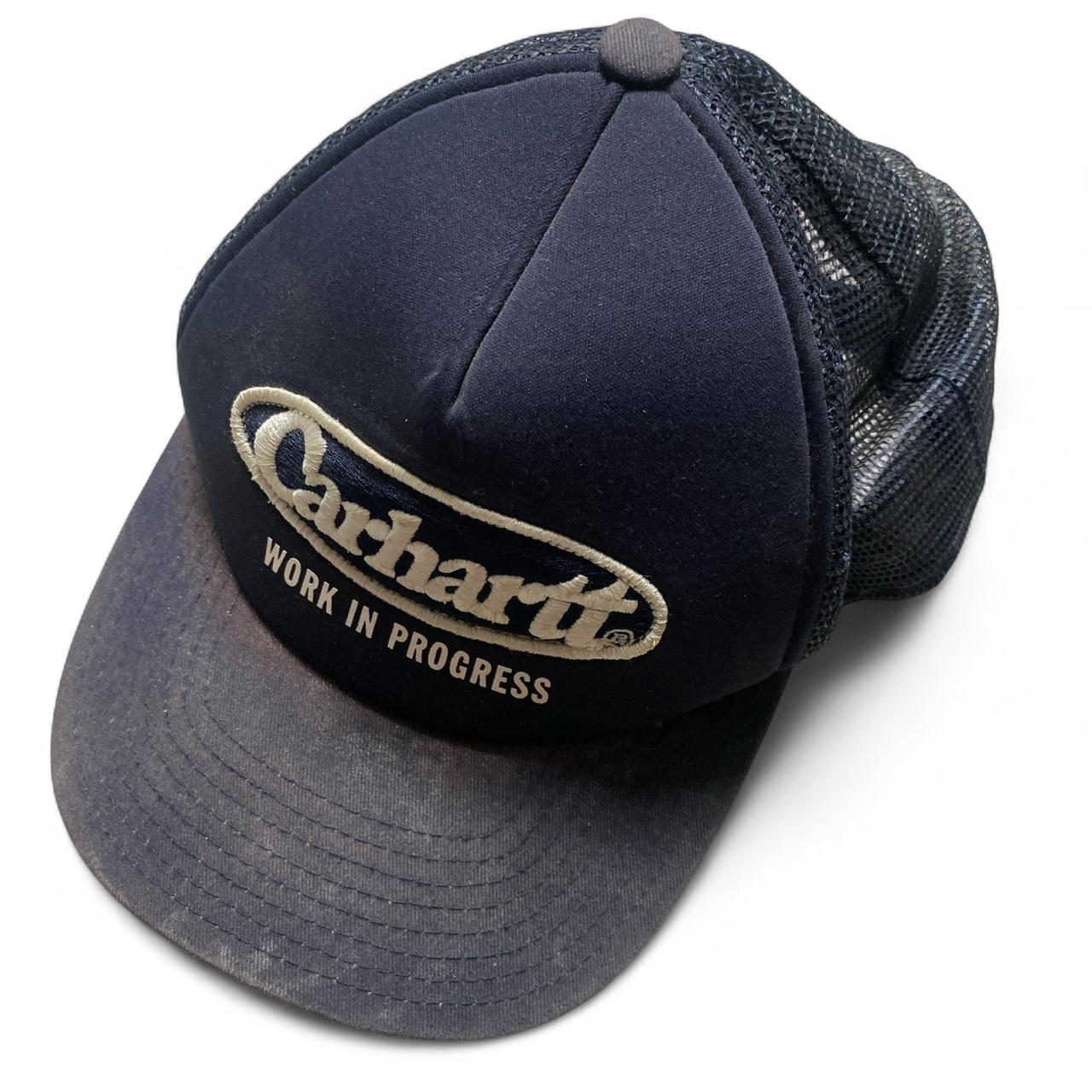 Carhartt Navy and White Trucker Cap