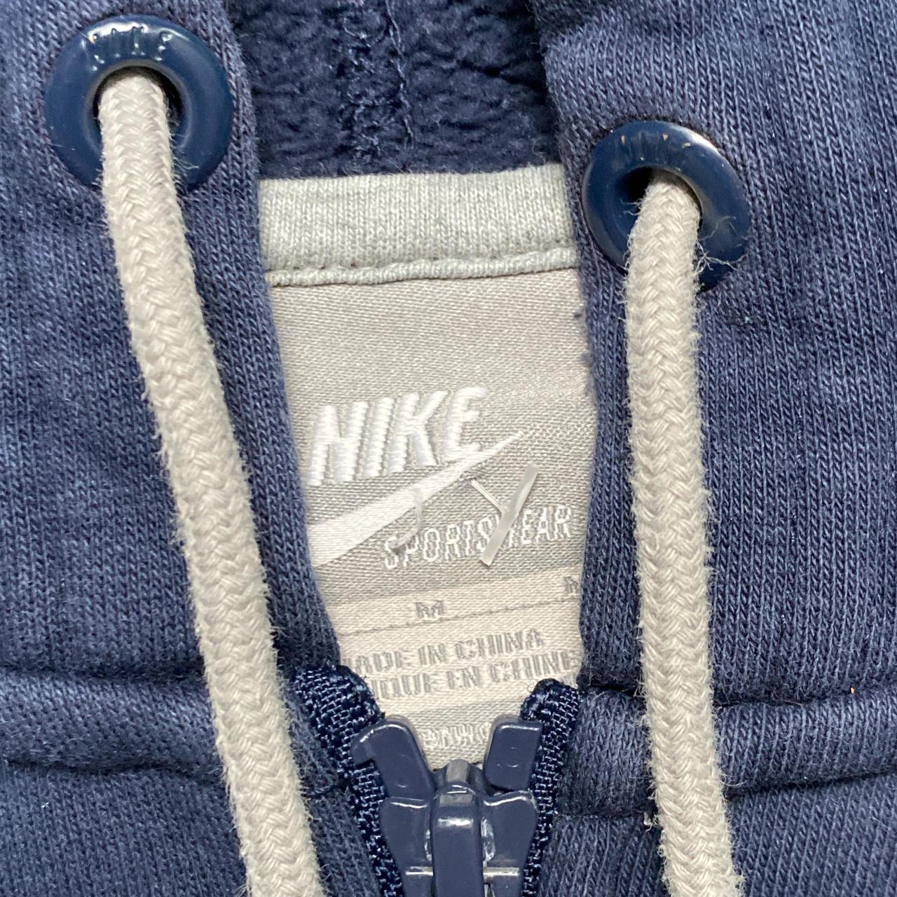 Nike Navy and Grey Swoosh Hoodie Gilet (M)