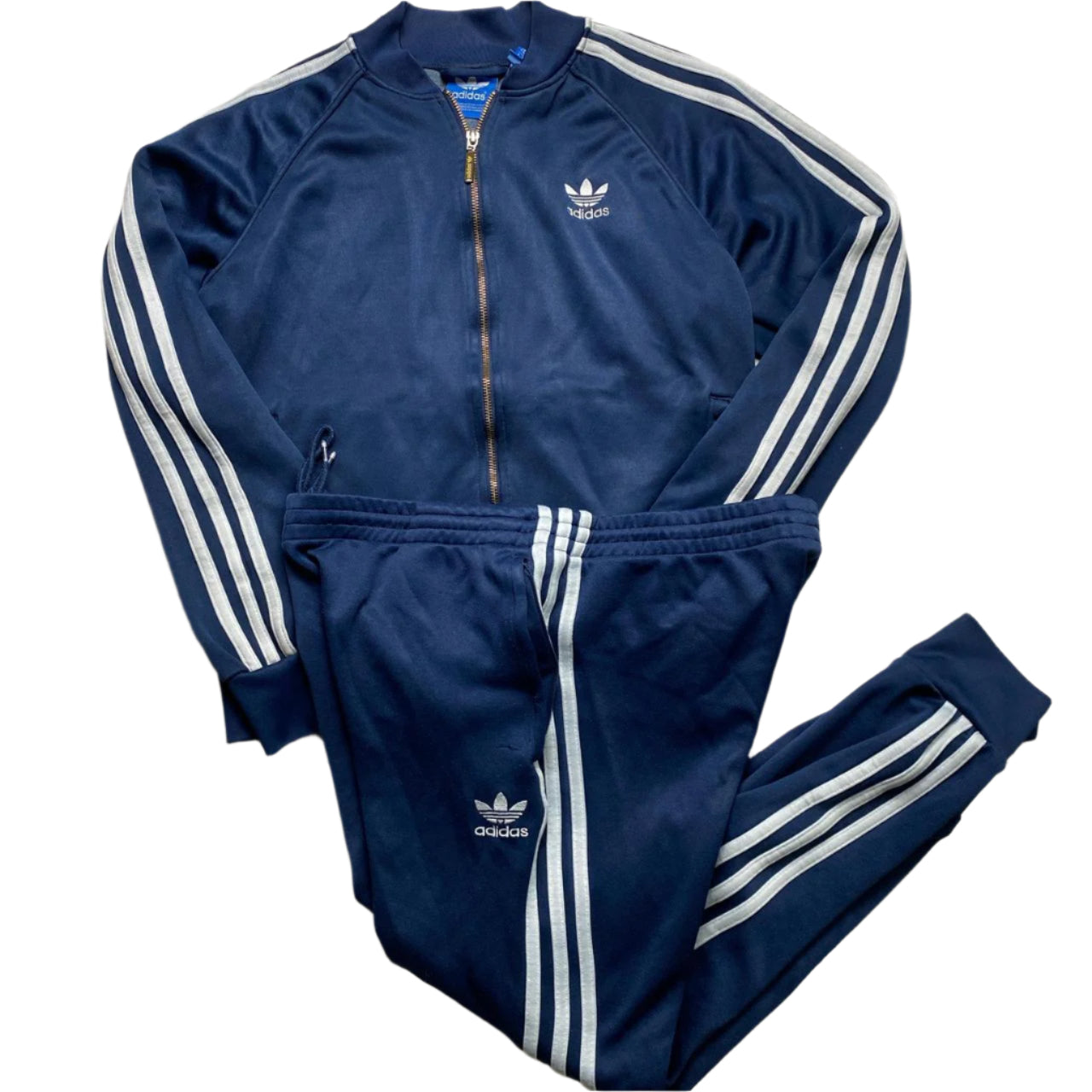 Adidas Originals SST Navy and White Tracksuit (M)