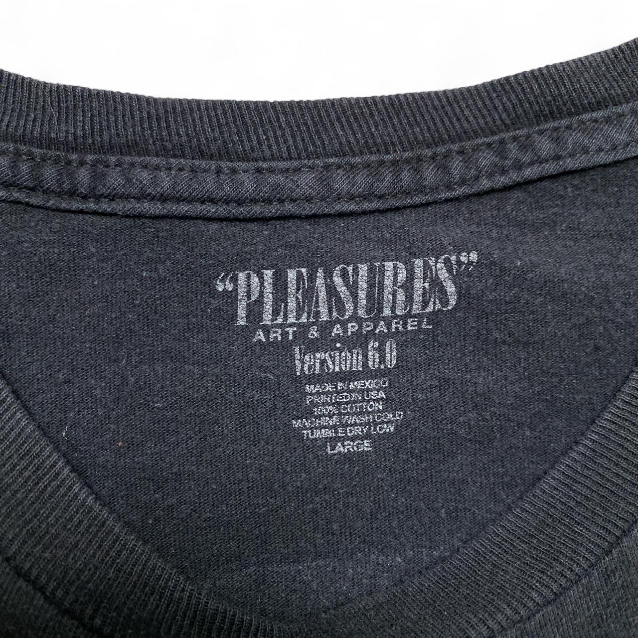 Pleasures Mental Attitude Black Green and White T Shirt (L)